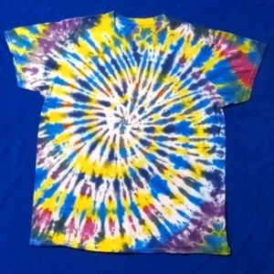 Tie dye spiral. Handcrafted